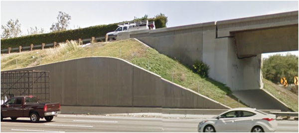 Interstate 5 at State Route 55 in Santa Ana -- before Clean CA project