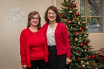 2023 Holiday Open House at Headquarters, Dec. 20 (Richel Espinoza-Noss, left, and Dinah Lee)