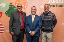 2023 Holiday Open House at Headquarters, Dec. 20 (from left, Sergio Aceves, Tony Tavares and Mauricio Serrano)