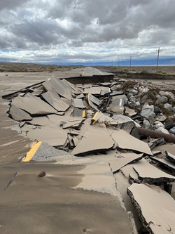 2023 State Route 190 damage in Death Valley National  Park