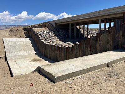 Coso Wash in Death Valley National Park after repairs