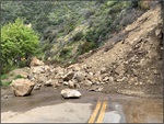 District 7 rockslide