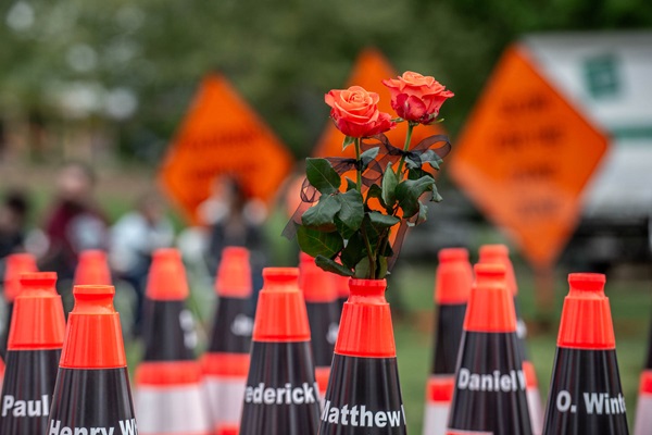 The statewide 2025 Caltrans Workers Memorial was held on April 17 at River Walk Park in West Sacramento.
