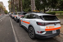 To help celebrate and promote National Drive Electric Month (Sept. 12-Oct. 12), a nationwide celebration to raise awareness of the many benefits of all-electric and plug-in hybrid cars, trucks, motorcycles, and more, Caltrans displayed some of its e-fleet on Oct. 1 near the Capitol's west steps. (Headquarters photos by John Milne and Scott Lorenzo)