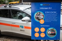 To help celebrate and promote National Drive Electric Month (Sept. 12-Oct. 12), a nationwide celebration to raise awareness of the many benefits of all-electric and plug-in hybrid cars, trucks, motorcycles, and more, Caltrans displayed some of its e-fleet on Oct. 1 near the Capitol's west steps. (Headquarters photos by John Milne and Scott Lorenzo)