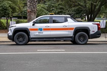 To help celebrate and promote National Drive Electric Month (Sept. 12-Oct. 12), a nationwide celebration to raise awareness of the many benefits of all-electric and plug-in hybrid cars, trucks, motorcycles, and more, Caltrans displayed some of its e-fleet on Oct. 1 near the Capitol's west steps. (Headquarters photos by John Milne and Scott Lorenzo)