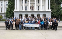 To help celebrate and promote National Drive Electric Month (Sept. 12-Oct. 12), a nationwide celebration to raise awareness of the many benefits of all-electric and plug-in hybrid cars, trucks, motorcycles, and more, Caltrans displayed some of its e-fleet on Oct. 1 near the Capitol's west steps. (Headquarters photos by John Milne and Scott Lorenzo)