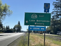Westbound State Route 128, Winters to the Pacific Ocean