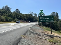 Sights you'll encounter on State Route 104, from Galt to Volcano