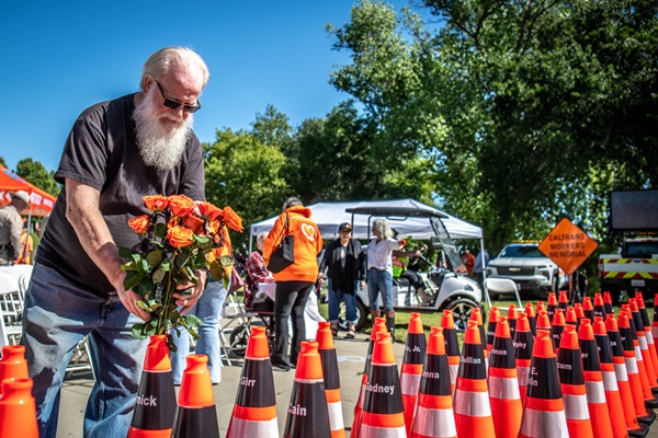 2026 Statewide Caltrans Workers Memorial ceremony, April 23 in West Sacramento (photo by Scott Lorenzo)