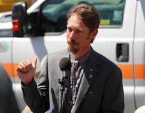 The District 9 Workers Memorial ceremony in Bishop