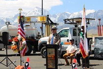The District 9 Workers Memorial ceremony in Bishop
