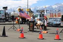 The District 9 Workers Memorial ceremony in Bishop