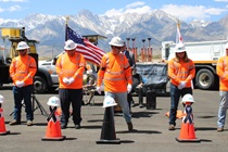 The District 9 Workers Memorial ceremony in Bishop