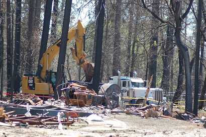 An estimated 5 million tons of debris is being collected and hauled away from the region around Paradise that was devasted by the Camp Fire.