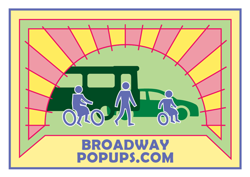 Broadway Pop-Up Demonstrations project logo