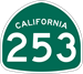 Route 253 sign.