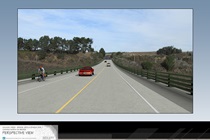 Simulation of Looking North on Bridge