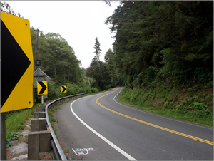 U.S. 101 two-lane roadway at postmile 125.20 to 125.62 in Humboldt County.
