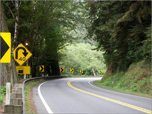 U.S. 101 two-lane roadway at postmile 125.20 to 125.62 in Humboldt County.