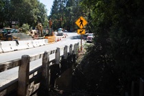 Construction photos on Route 175 at the Robinson Creek Bridge in Cobb, Lake County.