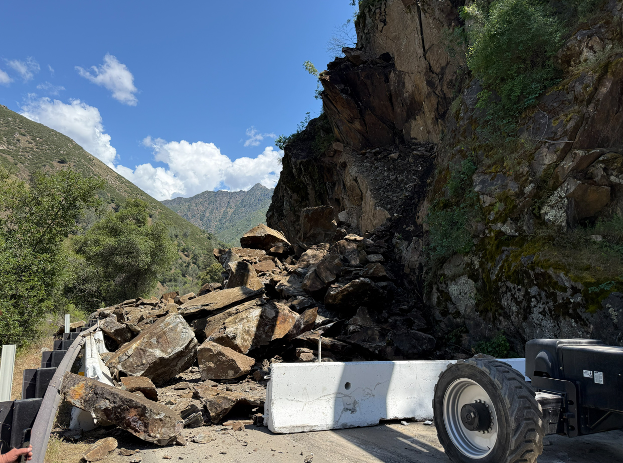 State Route 140 Rock Slide and Closure