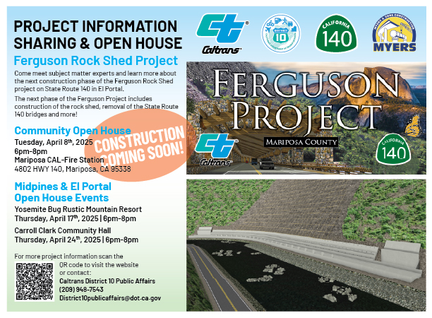 Postcard for Public Open House for Ferguson Rock Shed Project 
