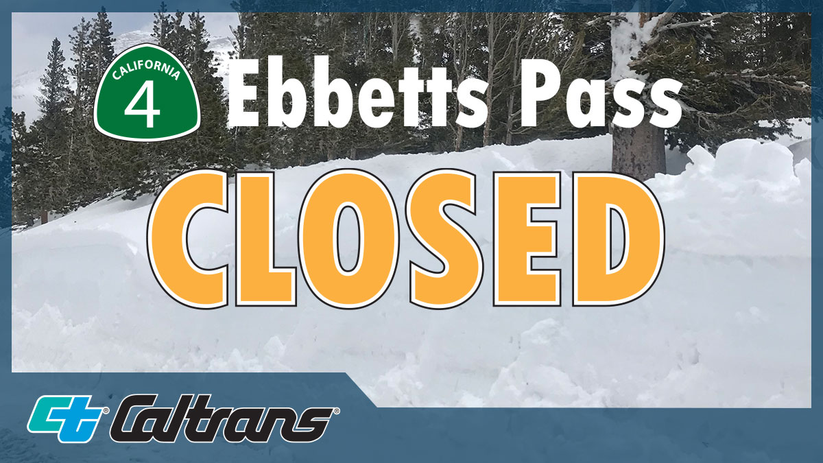 State Route 4 Ebbetts Pass Temporary Closure Image