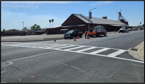 First Image of Enhanced Pedestrian Safety on State Route 120 In Oakdale