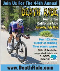 44th Annual Death Ride Cycling Event Poster Image