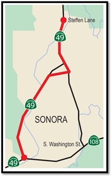 Sonora Thermoplastic Striping Map