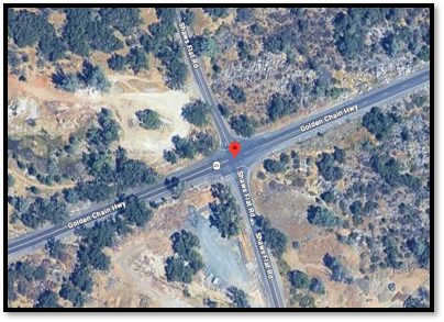 State Route 49 And Shaws Flat Road Ariel View Image
