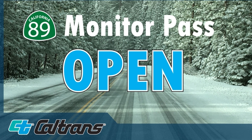 State Route 89 Monitor Pass Open Poster Image