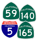 Merced County Highway Shields