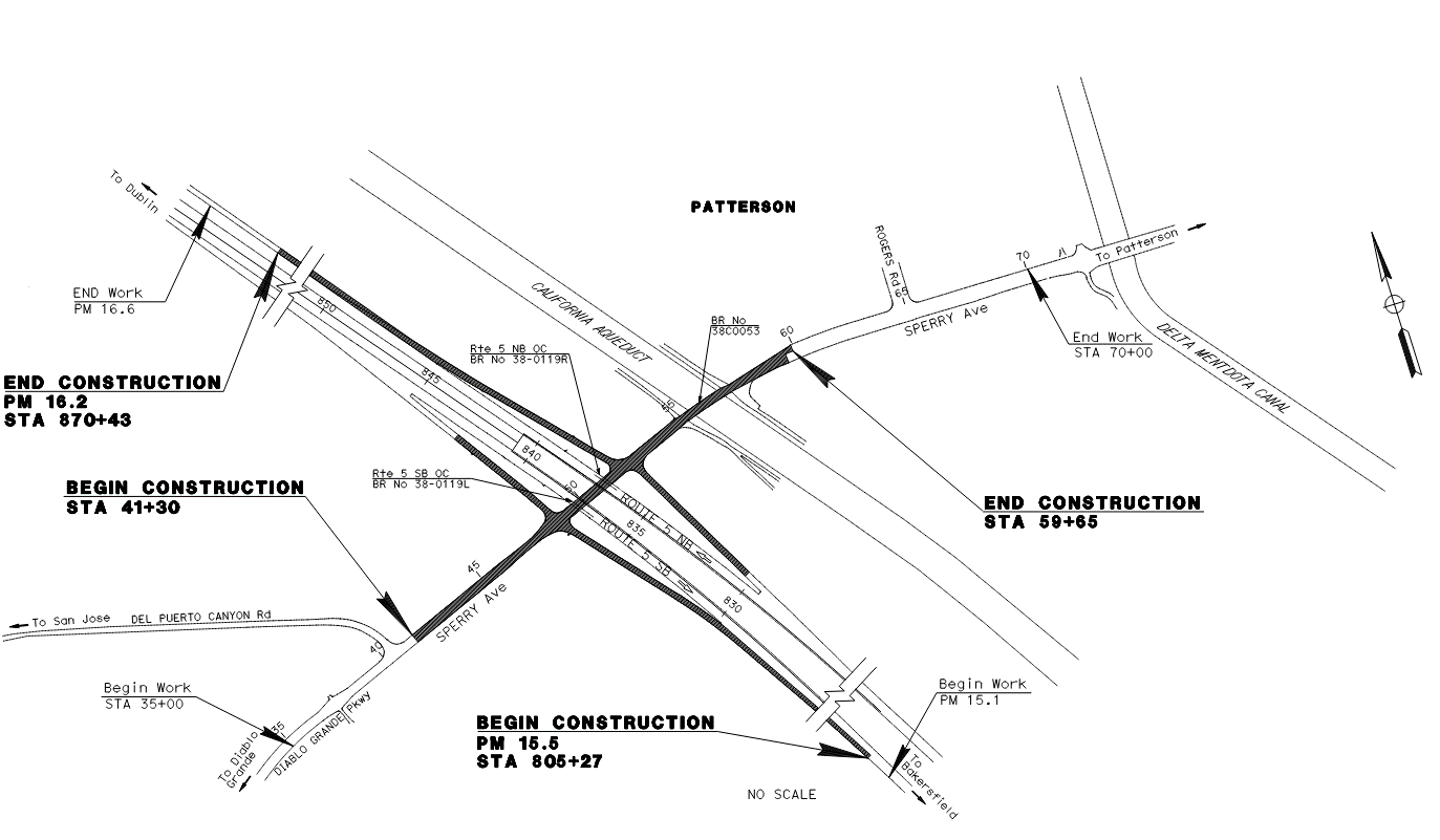i5 Sperry Ave IC project map