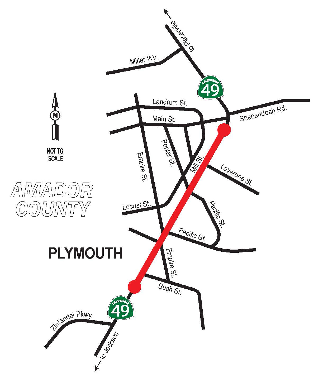 Plymouth Gateway & Trails Project Map