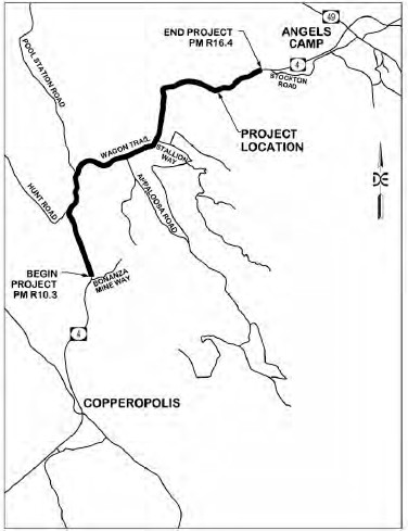 State Route 4 Realignment Project Map