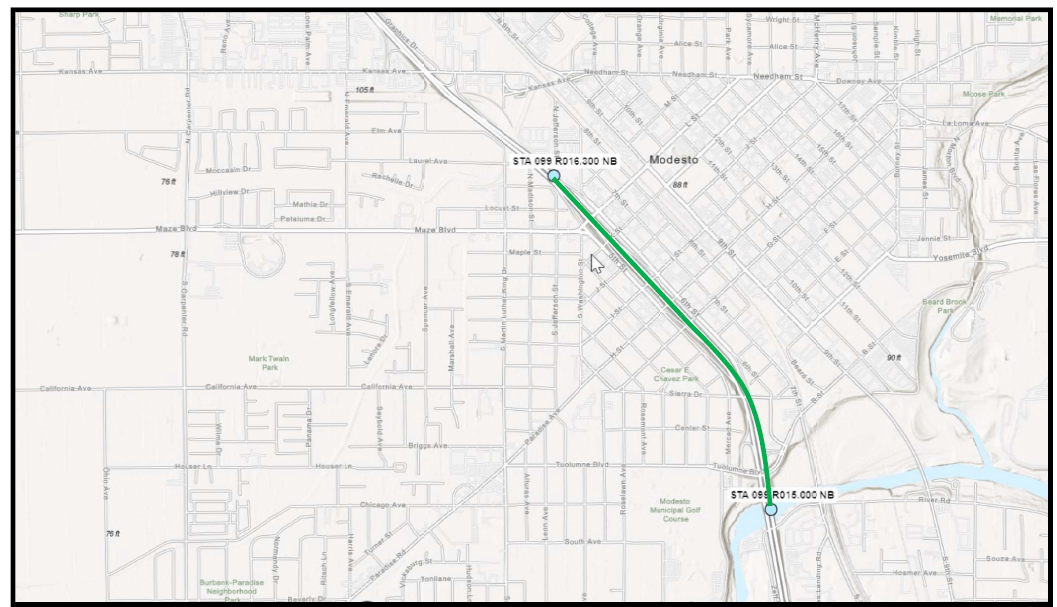 Stanislaus Stormwater Drainage Project Map