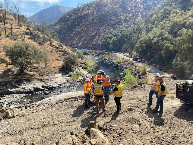 Visitors at Work Site