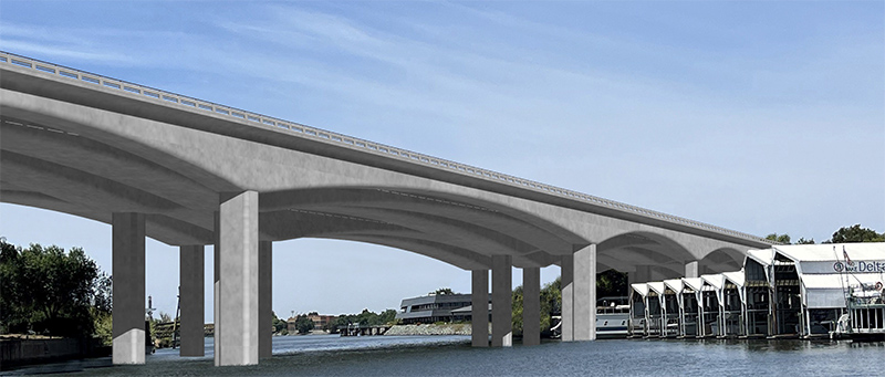 Stockton Channel Viaduct, Interstate 5, Stockton, California
