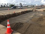 Image of a construction zone. For more information call (619) 688-6670 or email CT.Public.Information.D11@dot.ca.gov