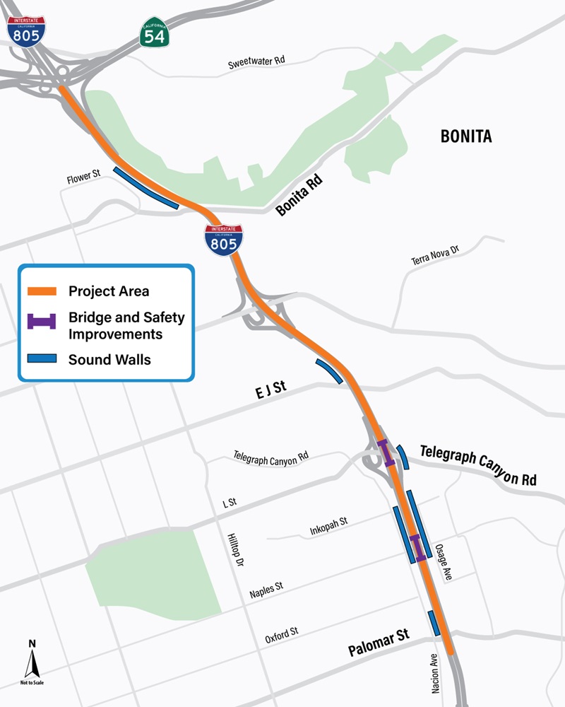 Project Map. For more information, call (619) 688-6670 or email CT.Public.Information.D11@dot.ca.gov 