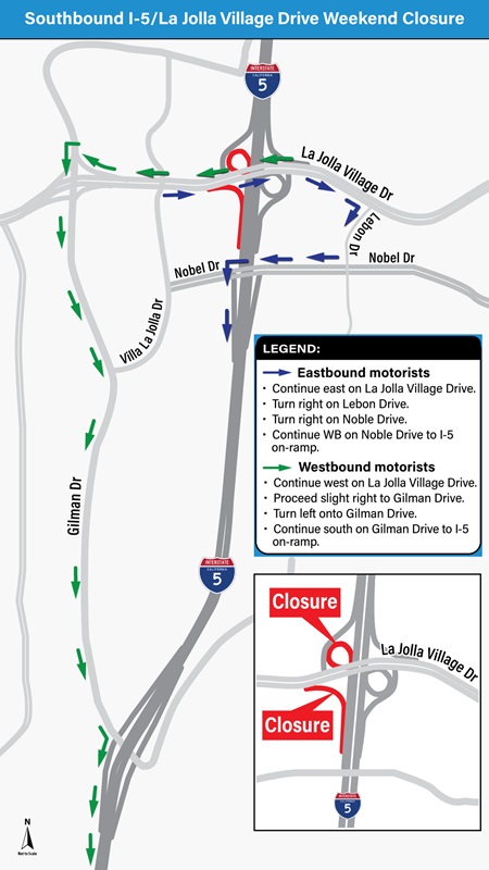 Closure & Detour Map. For more information, call (619) 688-6670 or email CT.Public.Information.D11@dot.ca.gov 
