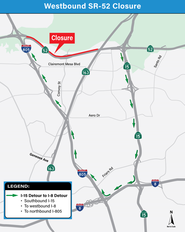 Closure & Detour Map. For more information, call (619) 688-6670 or email CT.Public.Information.D11@dot.ca.gov