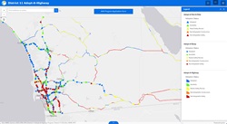Map of San Diego & Imperial Valley. Links to a GIS map.