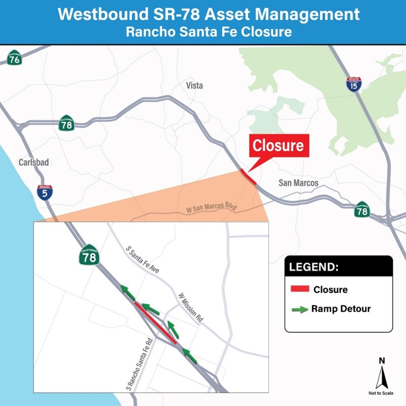 Detour map.