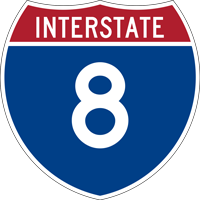 Interstate 8 icon