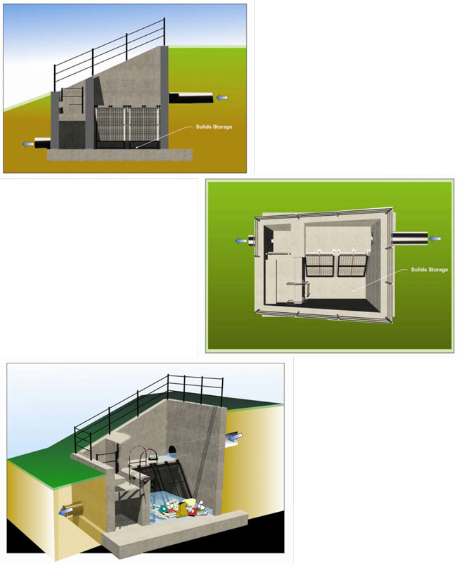 Figure C-20: Schematic of Type 2 Inclined Screen Device. For more information call (619) 688-6670 or email CT.Public.Information.D11@dot.ca.gov