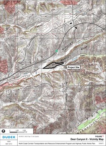 Figure 1 – Deer Canyon II - Vicinity Map. For more information call (619) 688-6670 or email CT.Public.Information.D11@dot.ca.gov