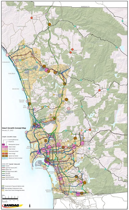 San Diego Regional Comprehensive Plan Smart Growth Concept Map. For more information call (619) 688-6670 or email CT.Public.Information.D11@dot.ca.gov.